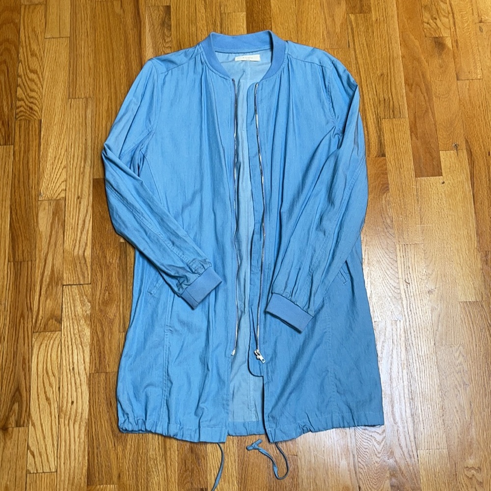 Elodie Tencel Chambray Denim Jacket